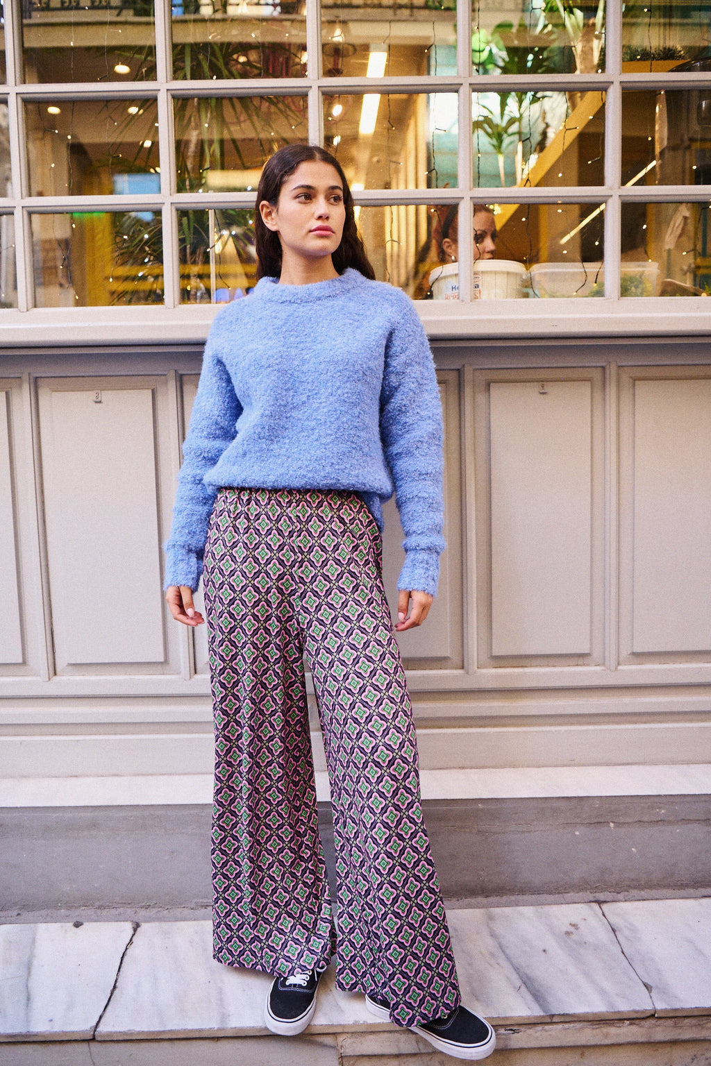 Pepe Trousers - Geometric Print