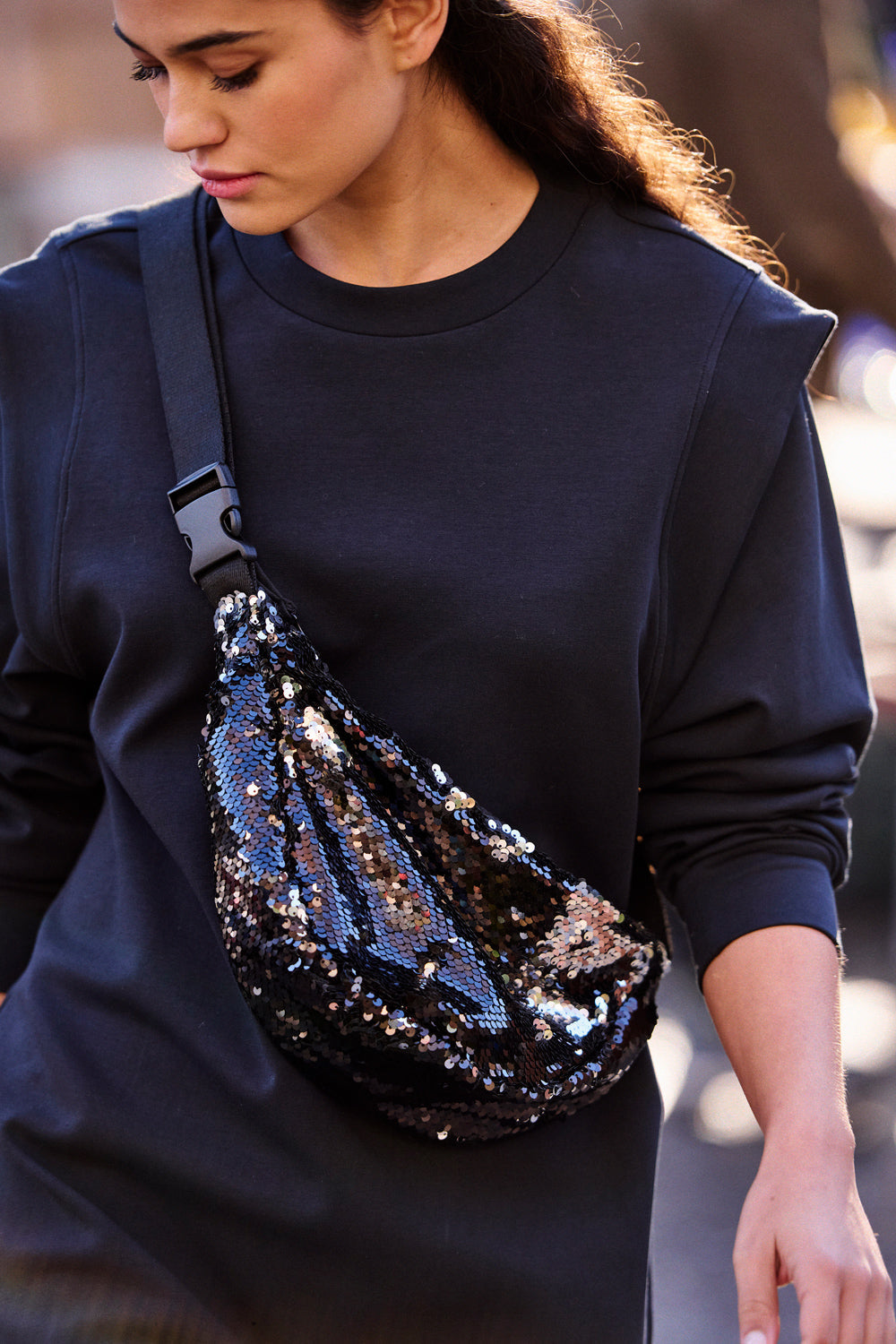Sac Alban - Sequins Noirs
