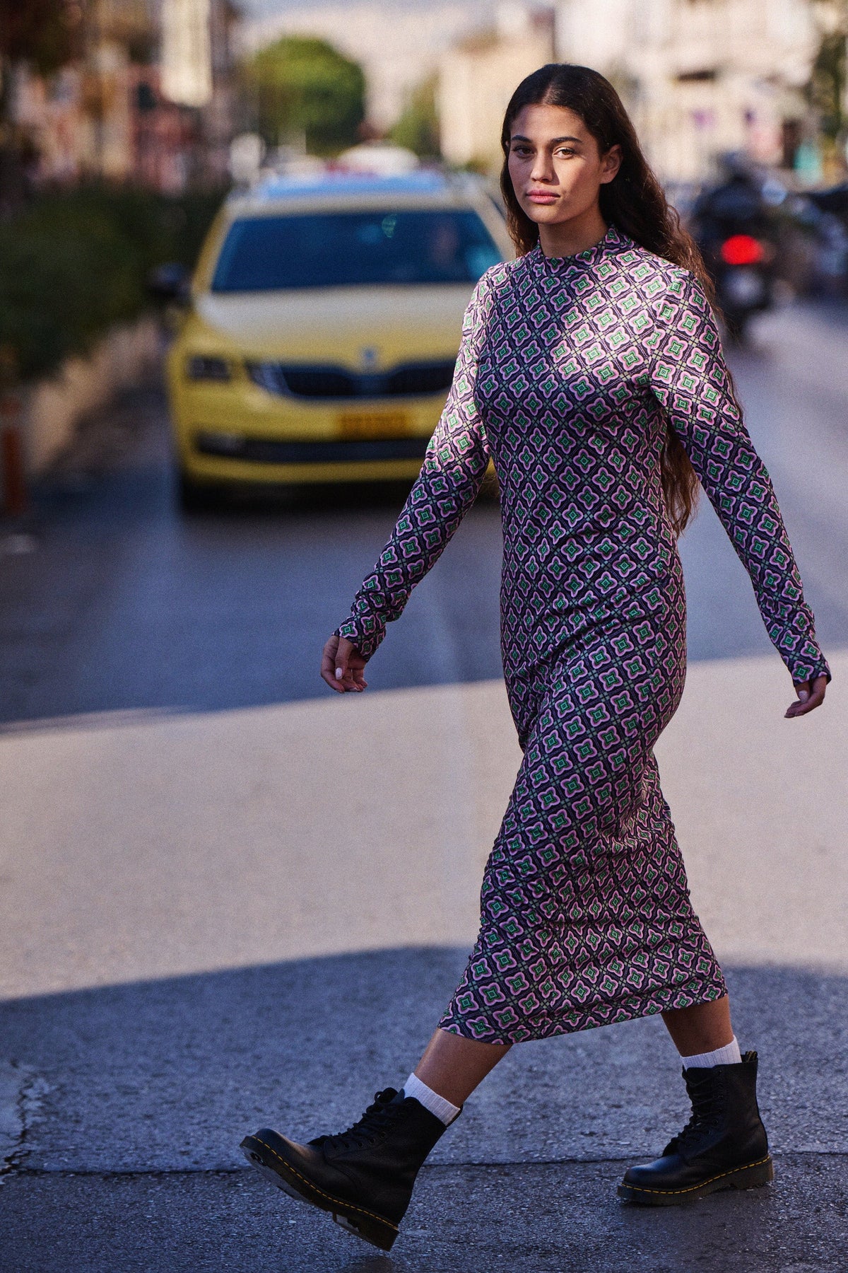 Rida Dress - Geometric Print