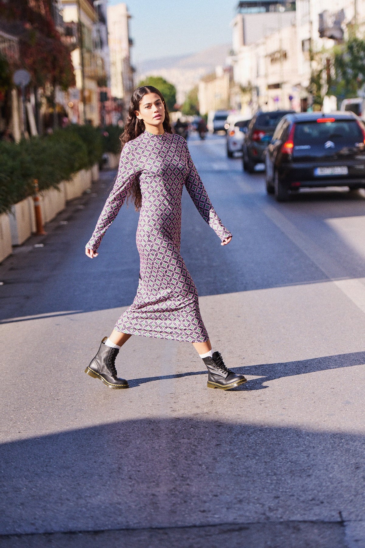 Rida Dress - Geometric Print