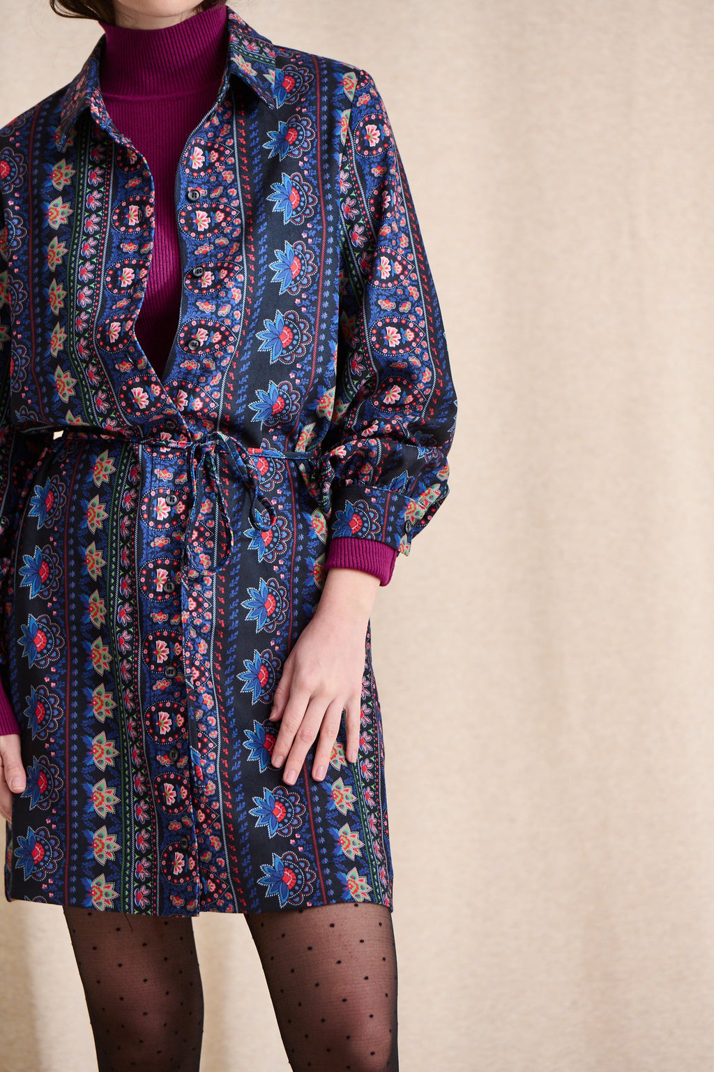 Vestido Ramondie - Estampado Folk