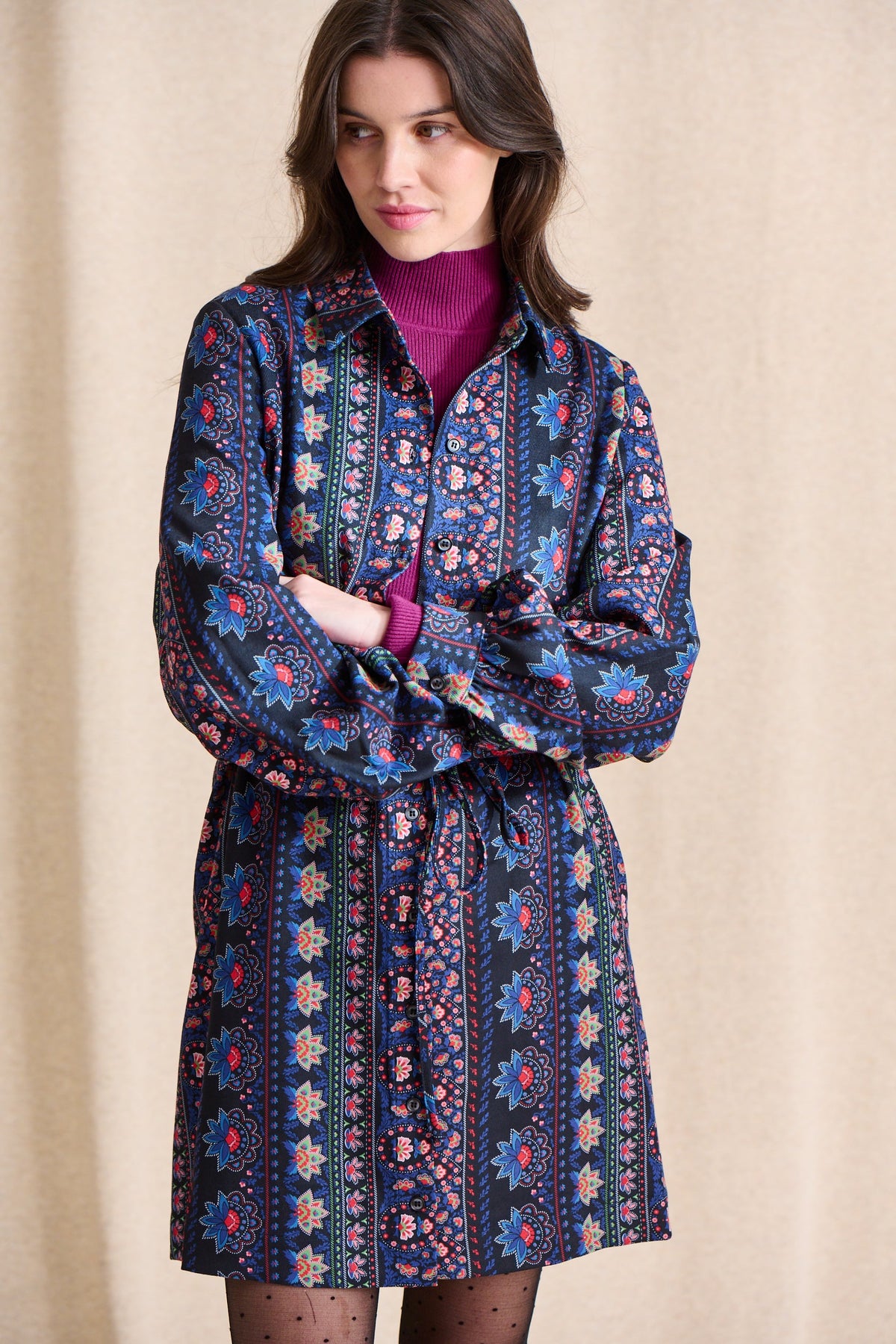 Vestido Ramondie - Estampado Folk