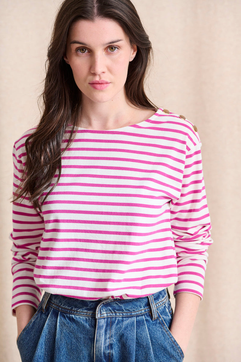 T-Shirt Toscane - Marin Fuchsia