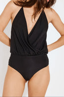 Maillot Une Pièce Camarat - Black Folk