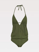 Maillot Une Pièce Jane - Kaki Folk