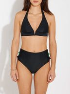 Monica Bikini Bottom - Black Wimbedon