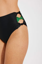 Monica Bikini Bottom - Black Wimbedon