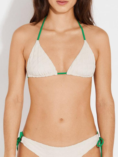Top de bikini Patty - Macadamier