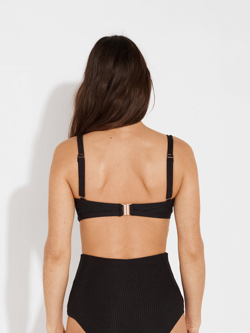 Tiga Bikini Top - Black Folk