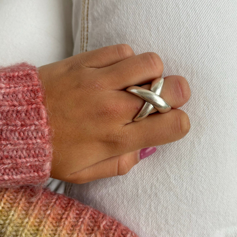 Anillo Cruz Plata
