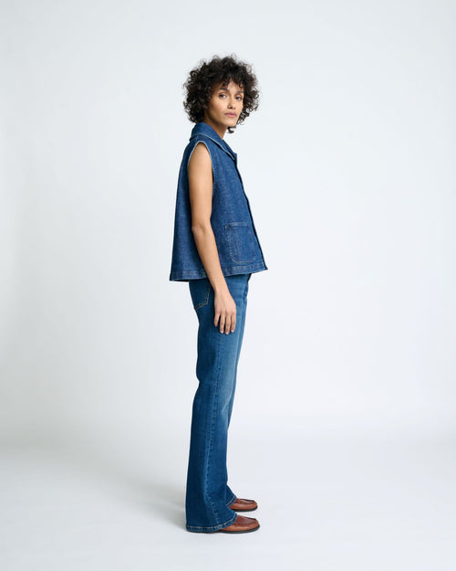 Chemise Sans Manche Celine - Blue Medium