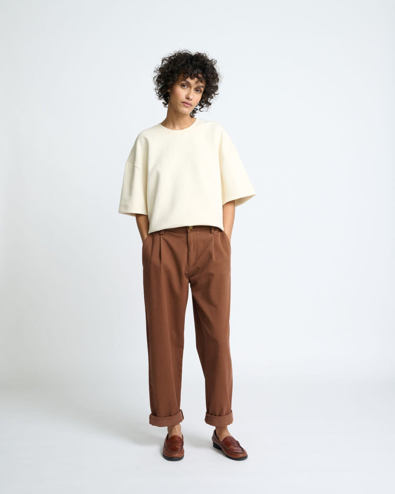 Pantalon Fresco Relaxed - Mocca
