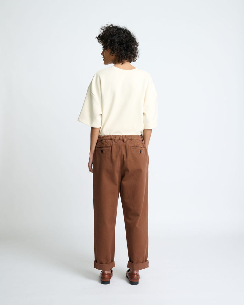 Pantalon Fresco Relaxed - Mocca