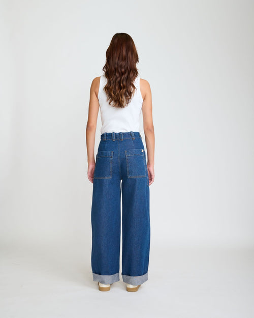 Jean Wendy Wide Leg - Blue 553 Denim