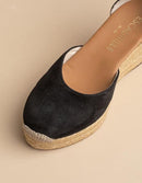 Espadrilles Dolce Vita Bride - Cuir Daim Noir - Femme