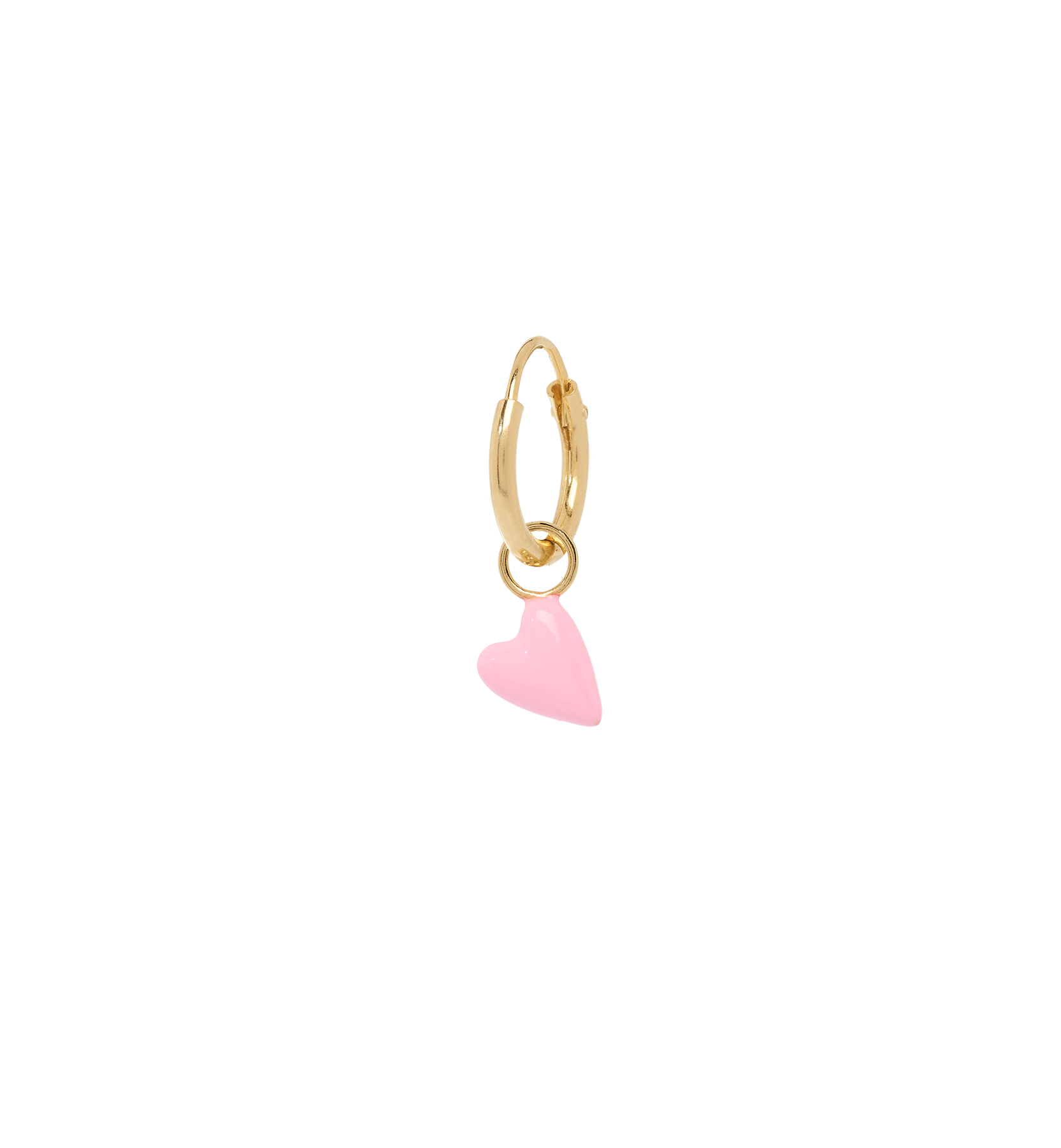 Anneau D'Oreille Rose Heart Beat (À L'Unité)