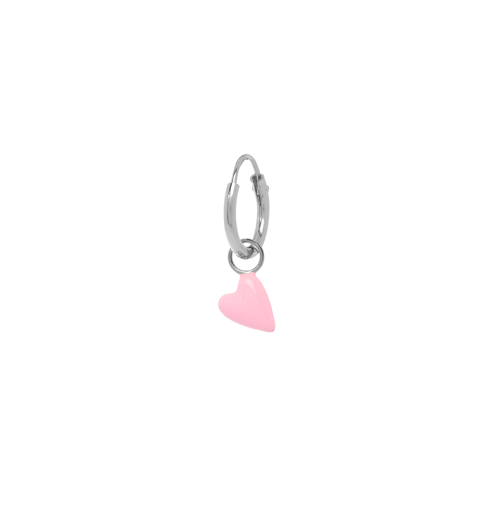 Anneau D'Oreille Rose Heart Beat (À L'Unité)