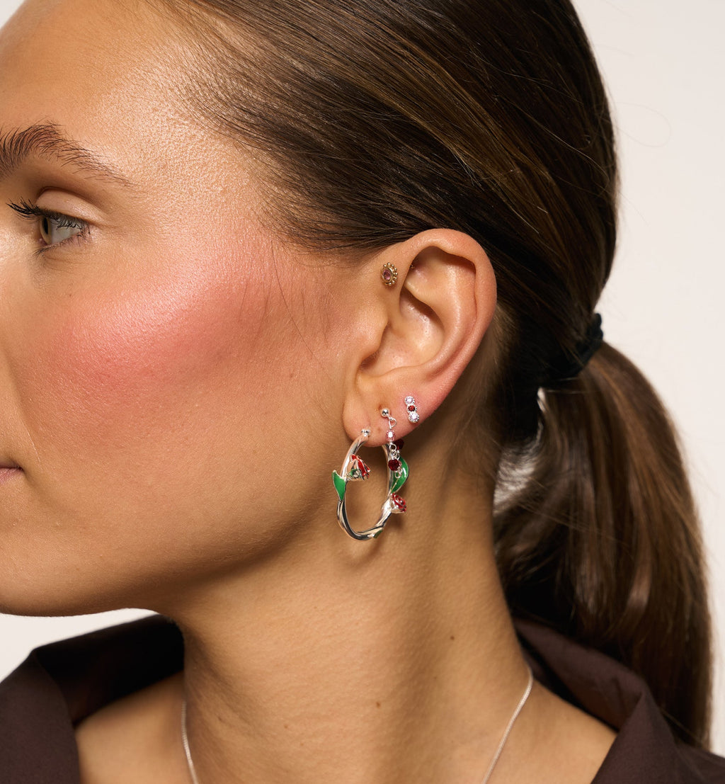 Puce D'Oreille Anna Rouge (À L'Unité)