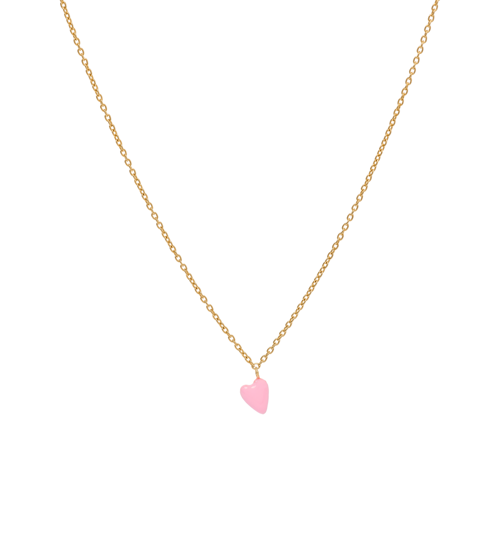 Collier Rose Heart Beat