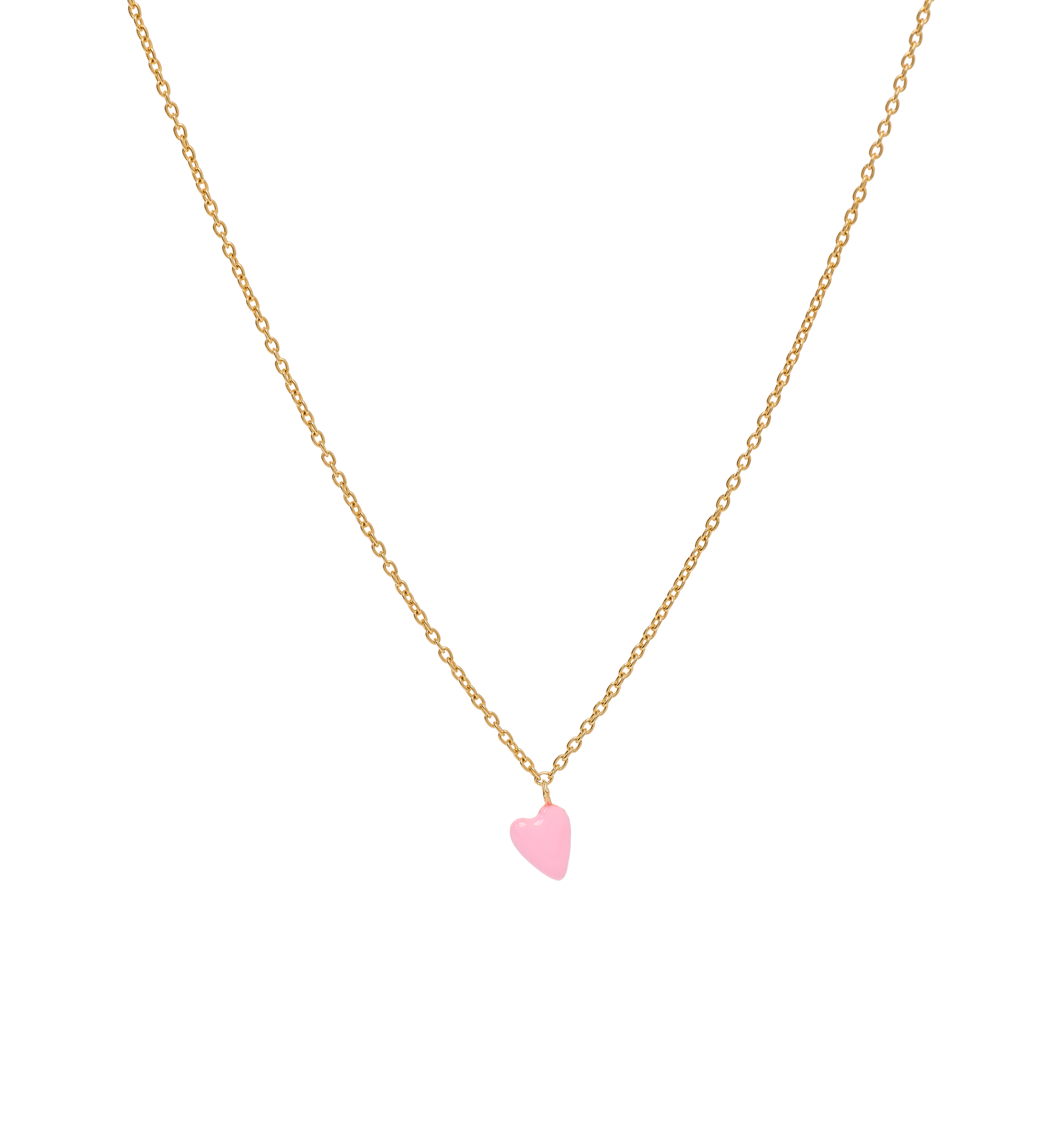 Collier Rose Heart Beat
