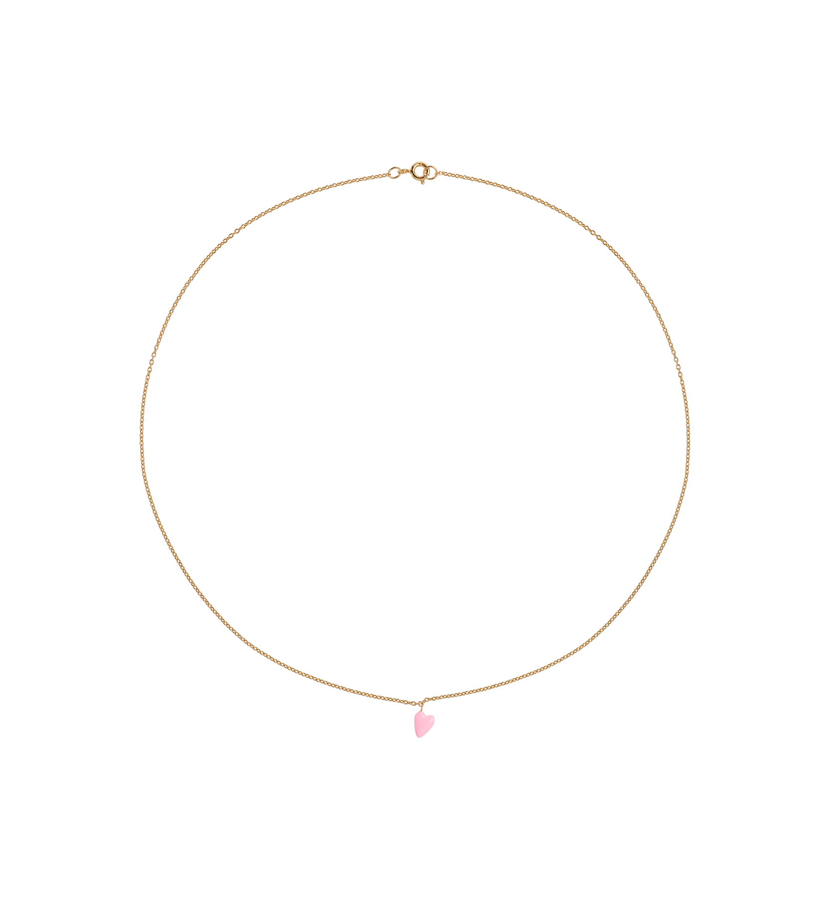 Collier Rose Heart Beat