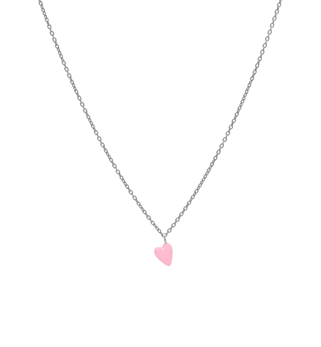 Collier Rose Heart Beat