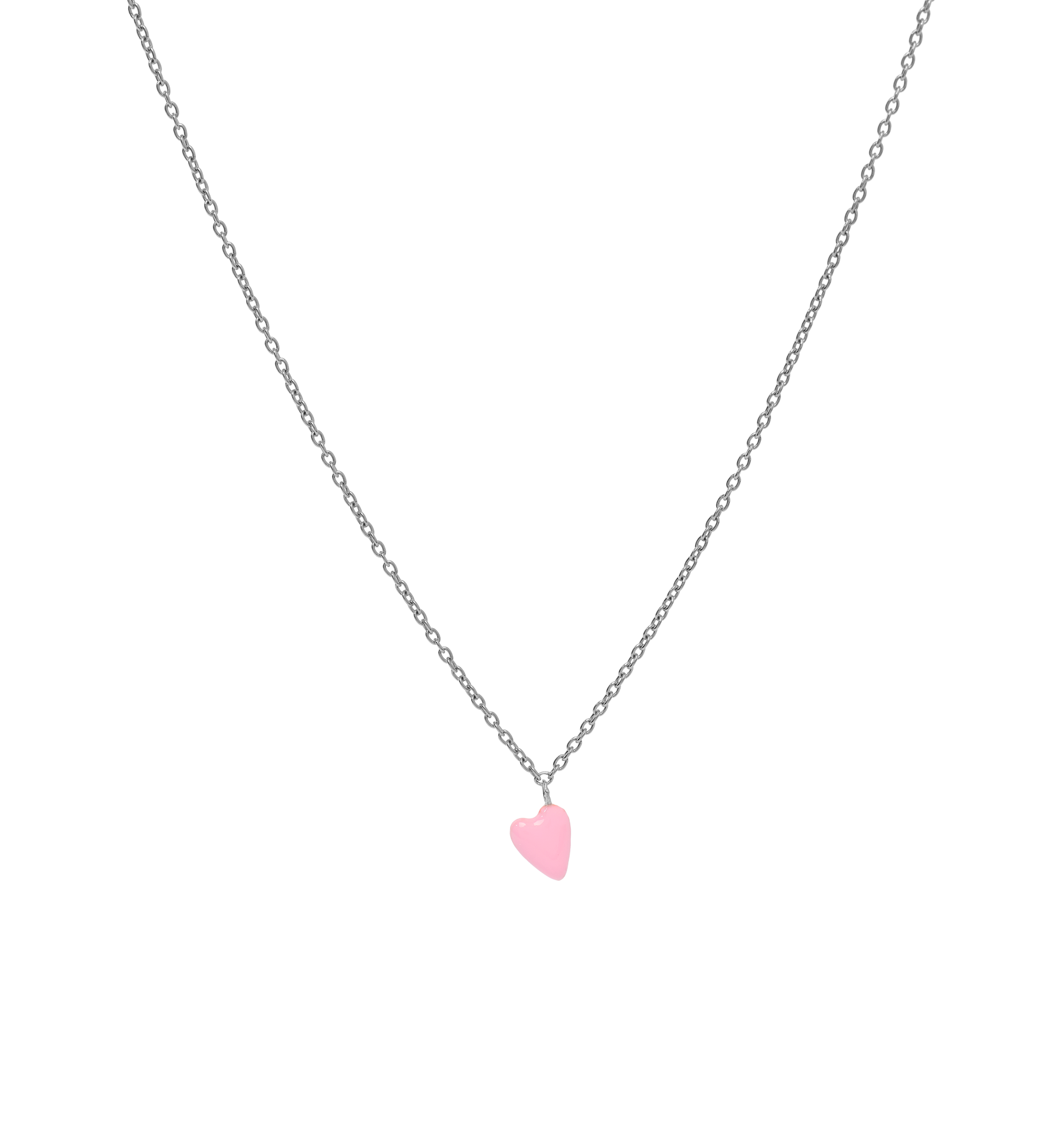 Collier Rose Heart Beat