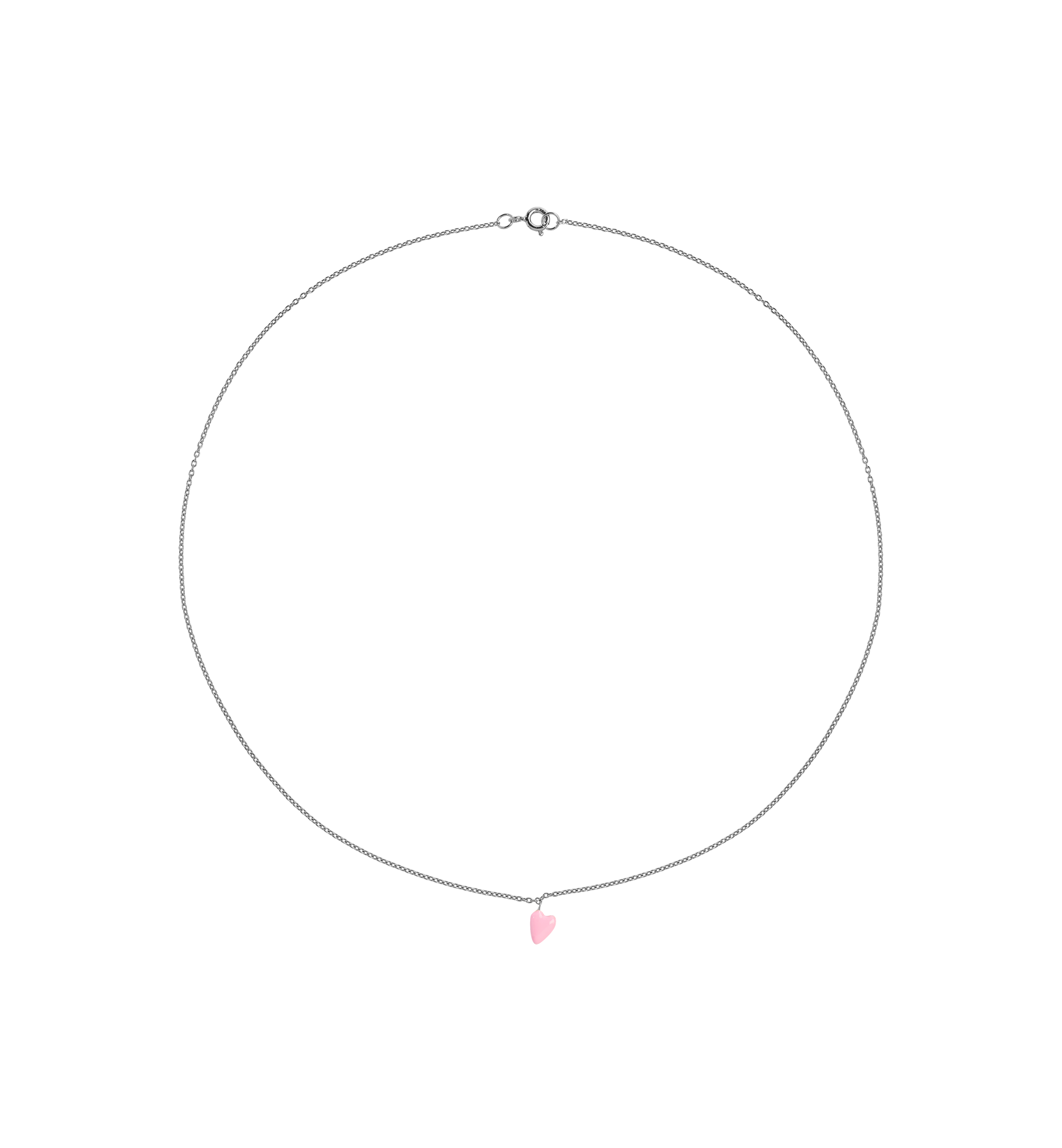 Collier Rose Heart Beat