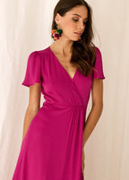 Vestido Talia Magenta Violín