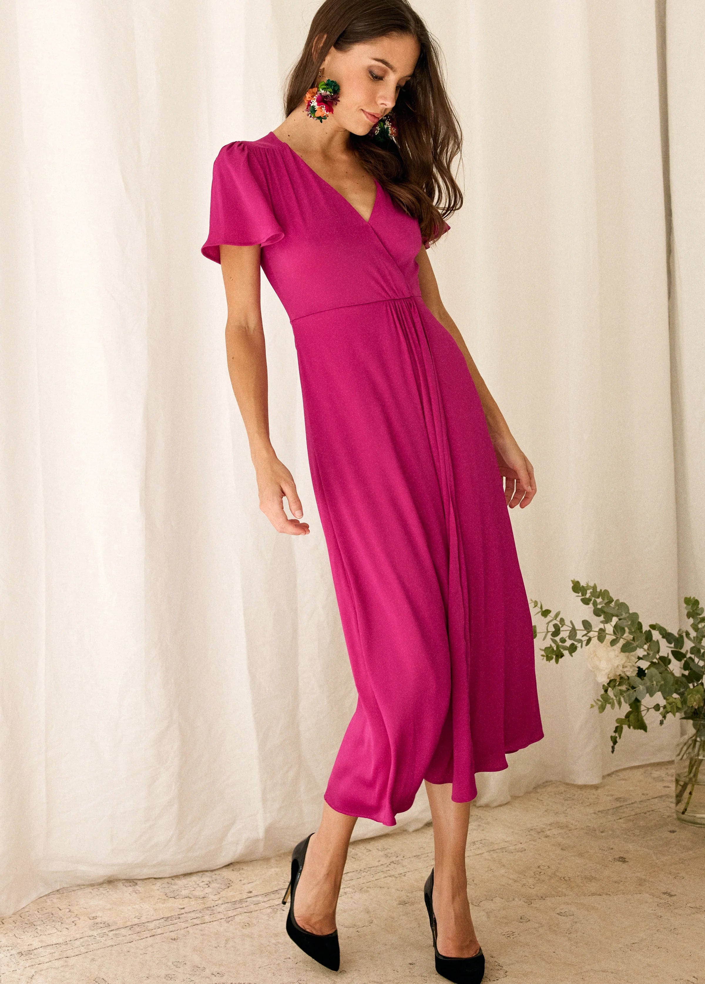 Vestido Talia Magenta Violín