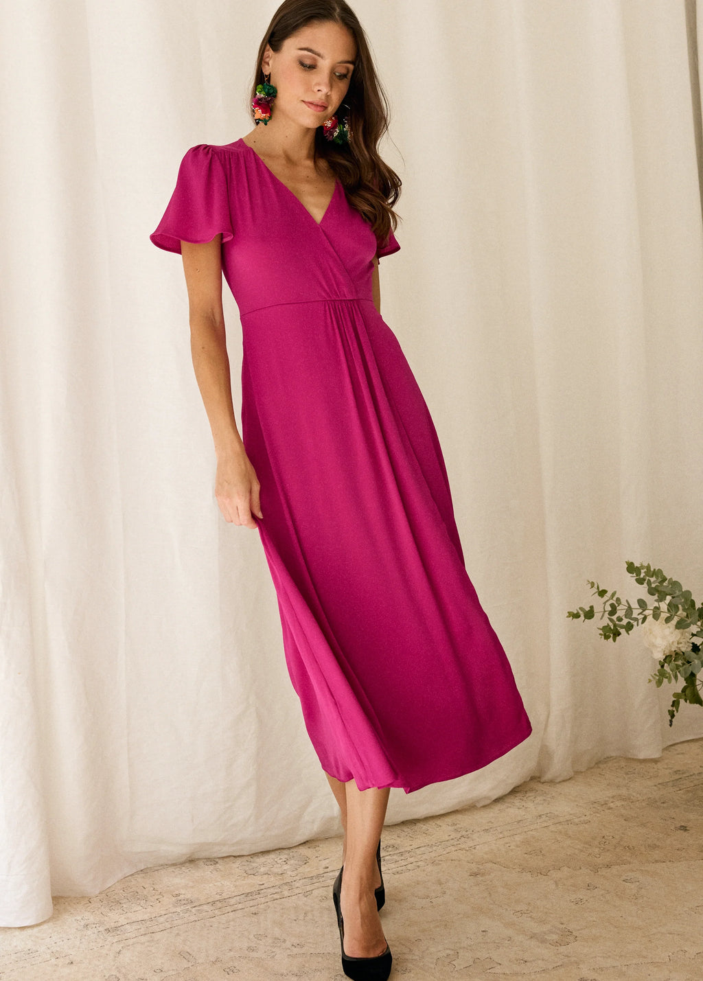 Vestido Talia Magenta Violín