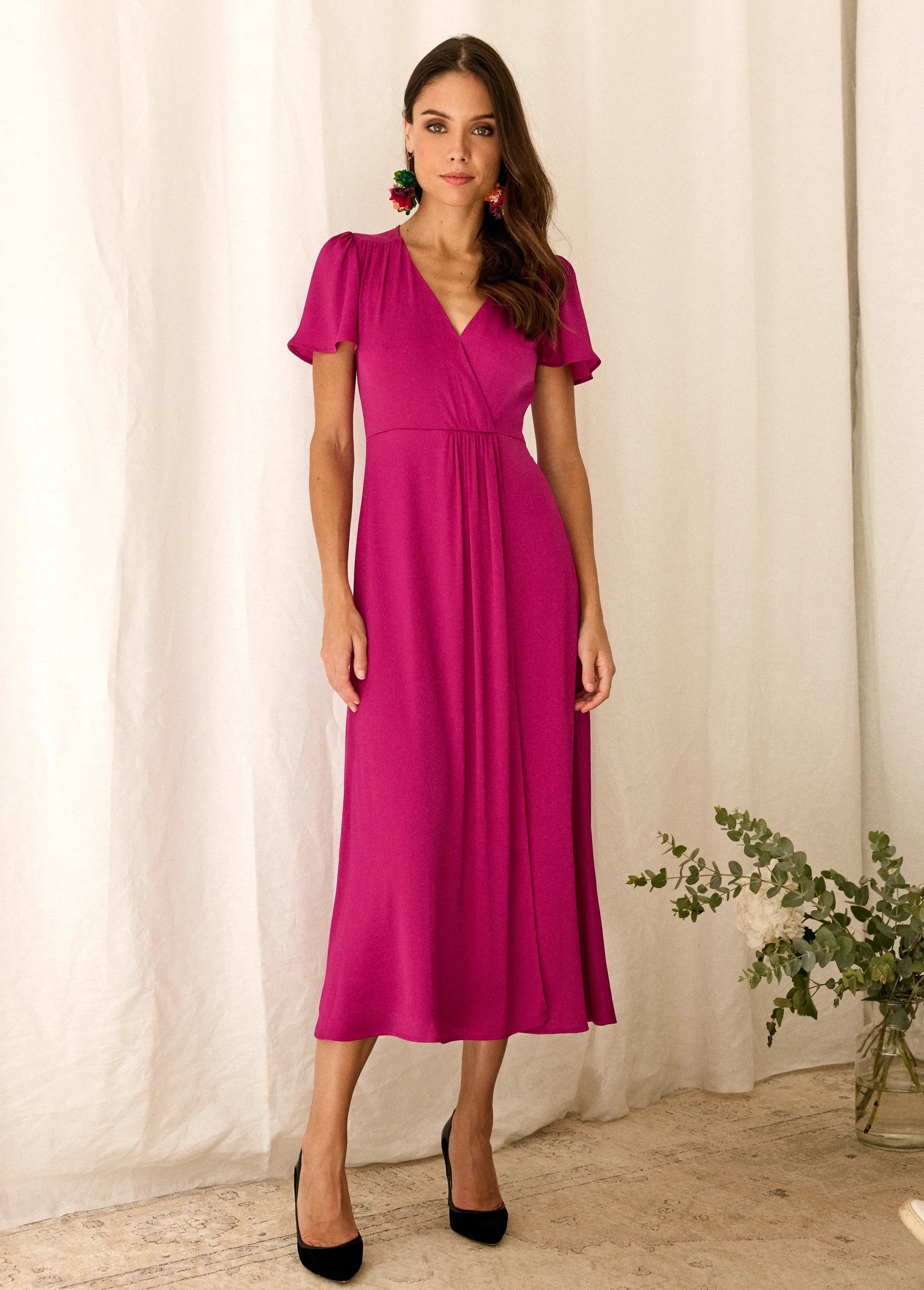 Vestido Talia Magenta Violín