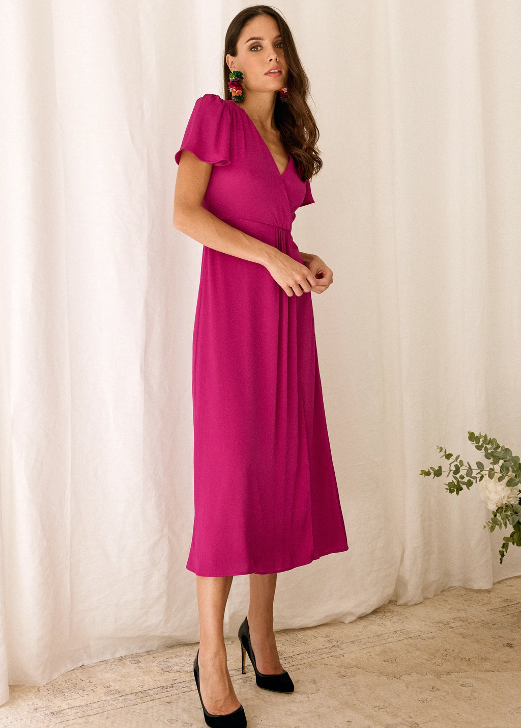 Vestido Talia Magenta Violín