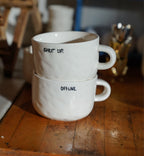 Mug À Cappuccino Shut Up