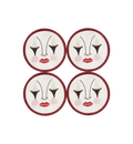 Dessous De Verre Pierrot - Lot De 4