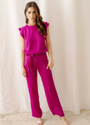 Pantalon Amelia Magenta Violine
