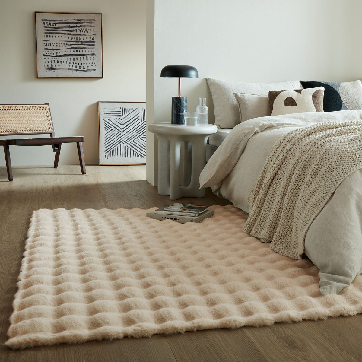 Alfombra de imitación de piel Comfy
