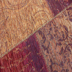 Tappeto patchwork color terracotta