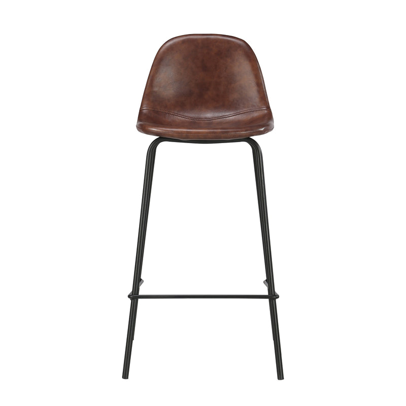 Set of 2 Henrik Island Chairs - Brown