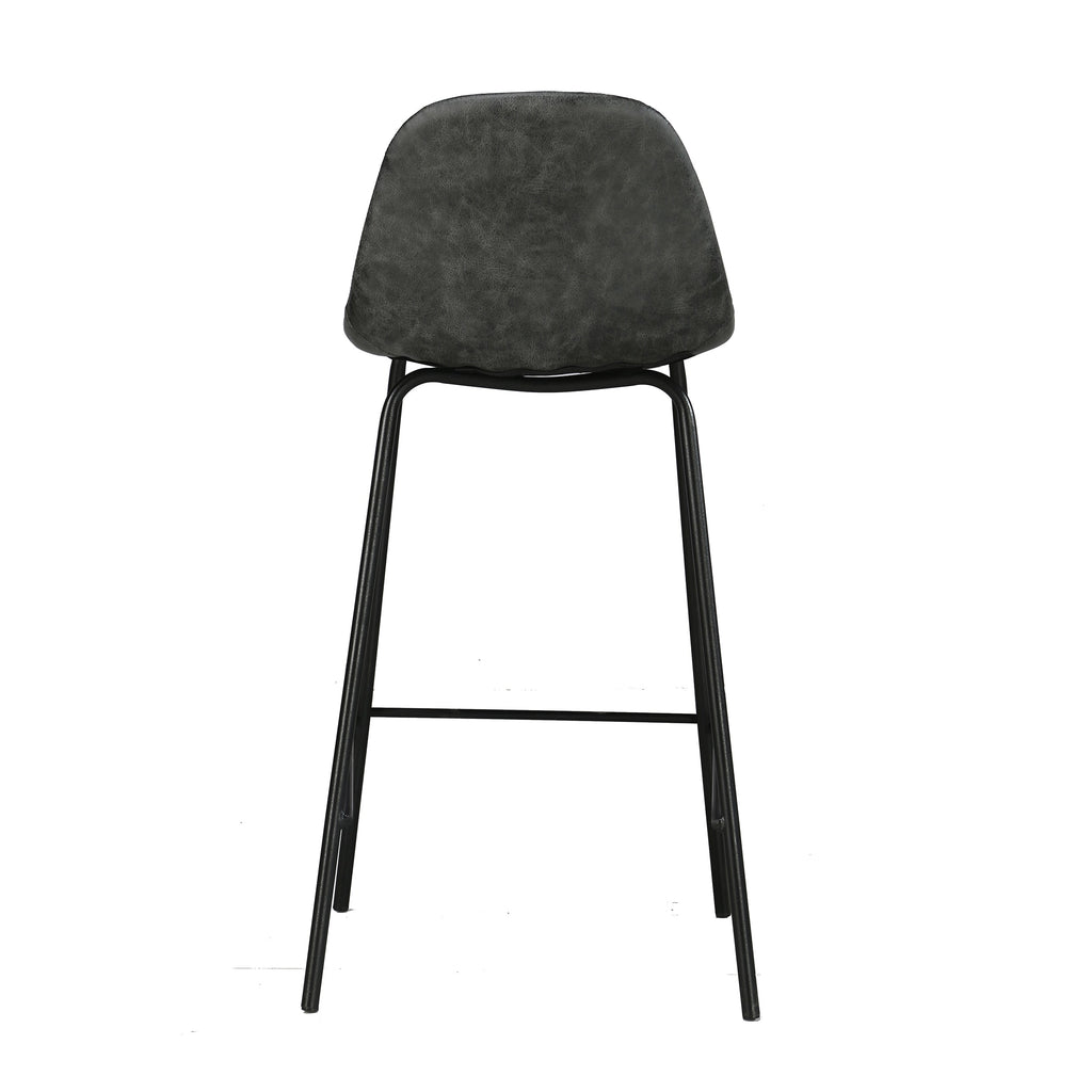 Henrik - Lot De 2 Chaises Pour Îlot Central En Cuir Synthétique Gris