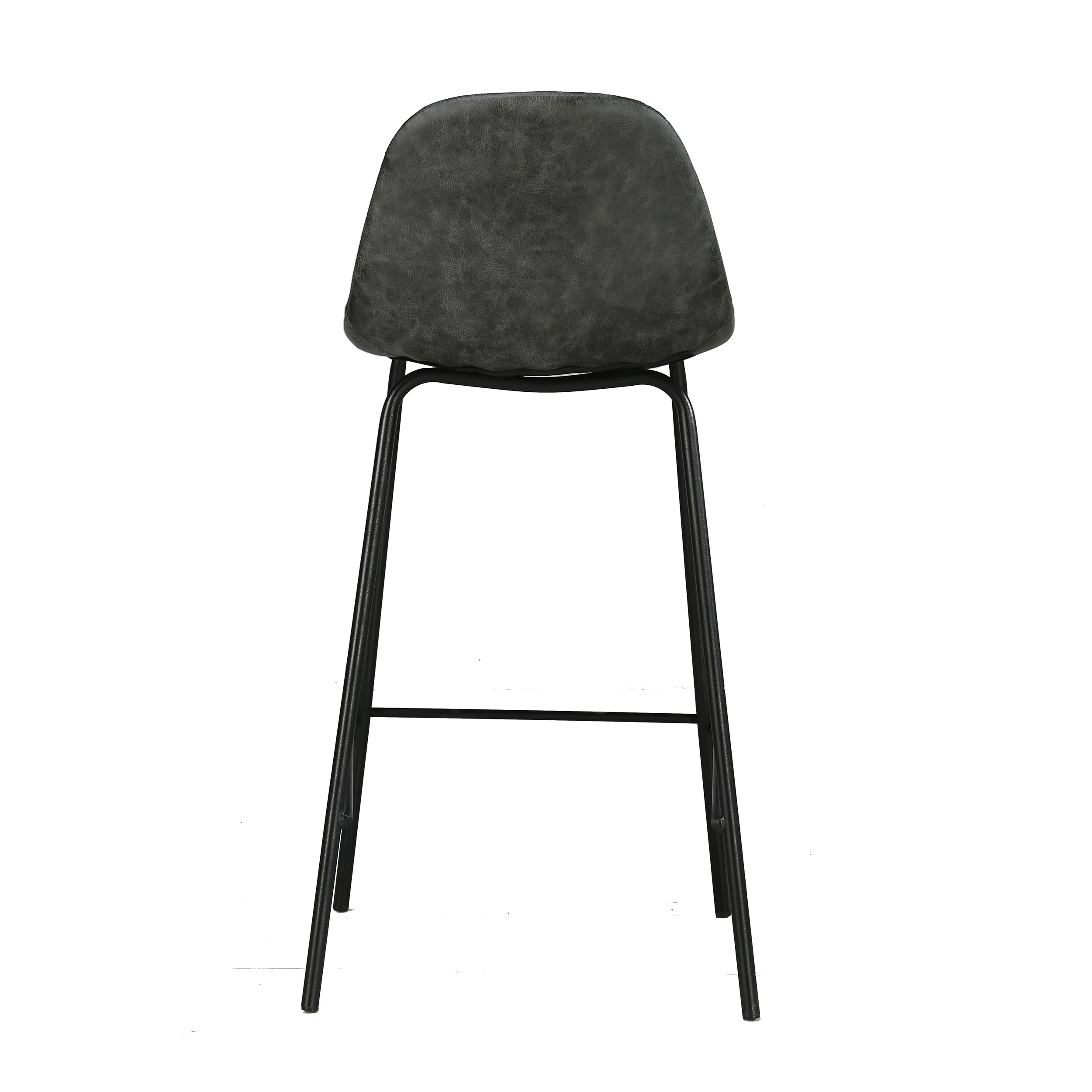 Henrik - Lot De 2 Chaises Pour Îlot Central En Cuir Synthétique Gris