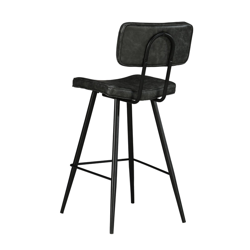 tabouret de bar cuir noir