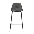 Henrik - Lot De 2 Chaises Pour Îlot Central En Cuir Synthétique Gris