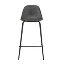 Set of 2 Henrik Island Chairs - Grey/Black