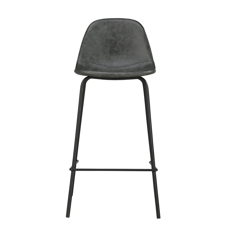 Set of 2 Henrik Island Chairs - Grey/Black