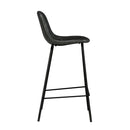 Set of 2 Henrik Island Chairs - Grey/Black