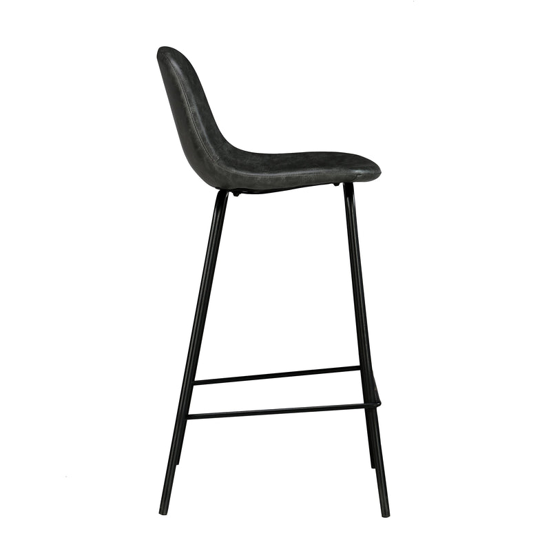 Set of 2 Henrik Island Chairs - Grey/Black