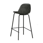 Henrik - Lot De 2 Chaises Pour Îlot Central En Cuir Synthétique Gris