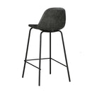 Set of 2 Henrik Island Chairs - Grey/Black