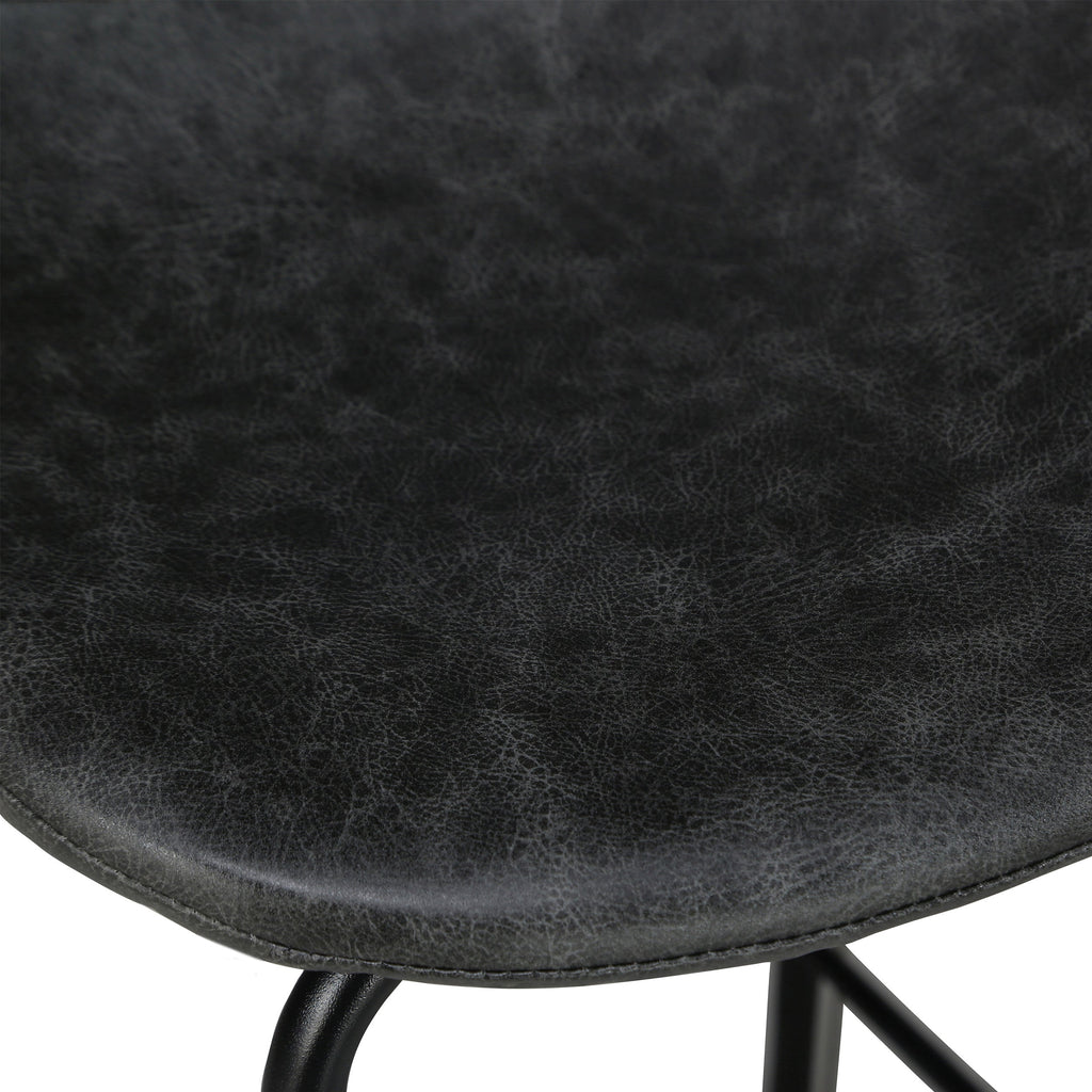 Henrik - Lot De 2 Chaises Pour Îlot Central En Cuir Synthétique Gris